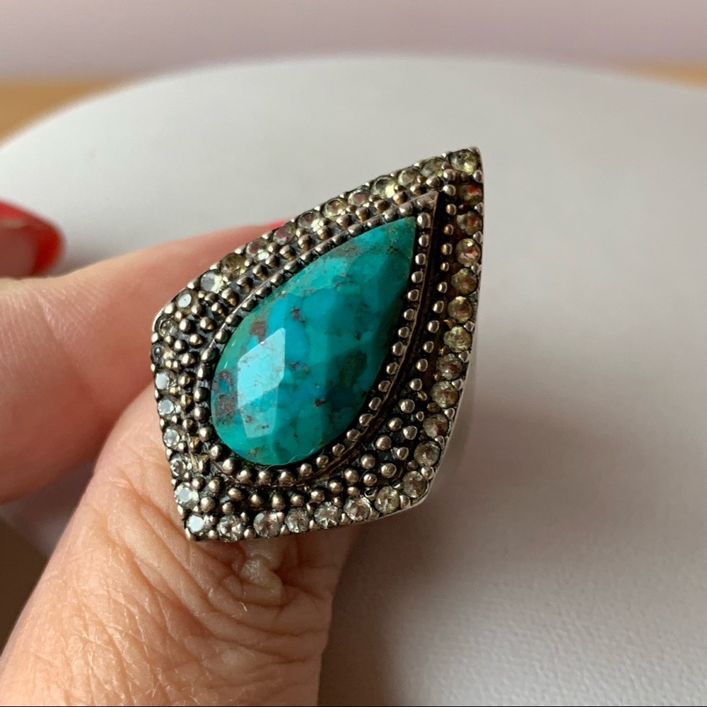 Sterling Silver Turqoise Ring - image 5